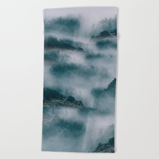 Landscape Mountains Beach Towel