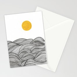 sun and waves Stationery Cards