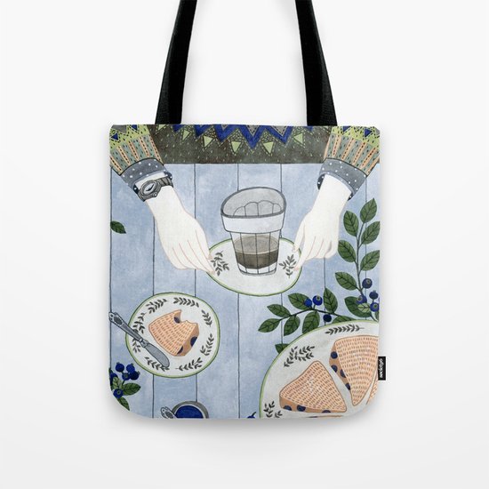 Blueberry Scones Tote Bag