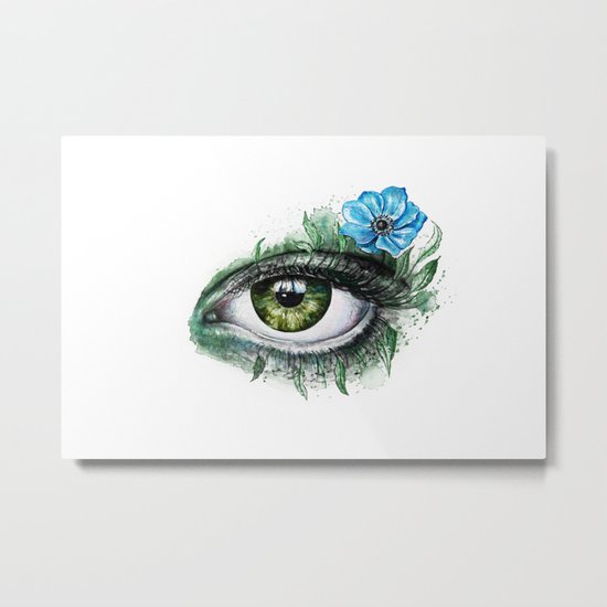 Green Eye Metal Print