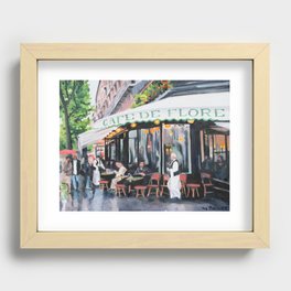 French Cafe Recessed Framed Print