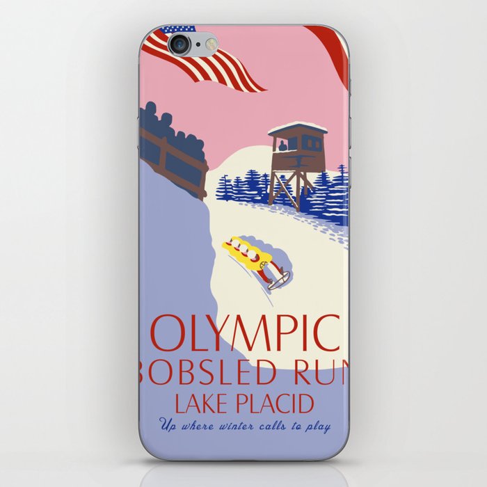 Lake Placid Olympic bobsled run iPhone Skin