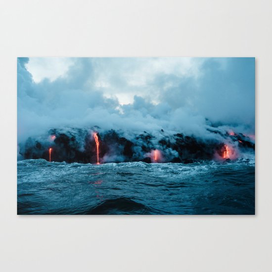 Vulcano ocean Canvas Print
