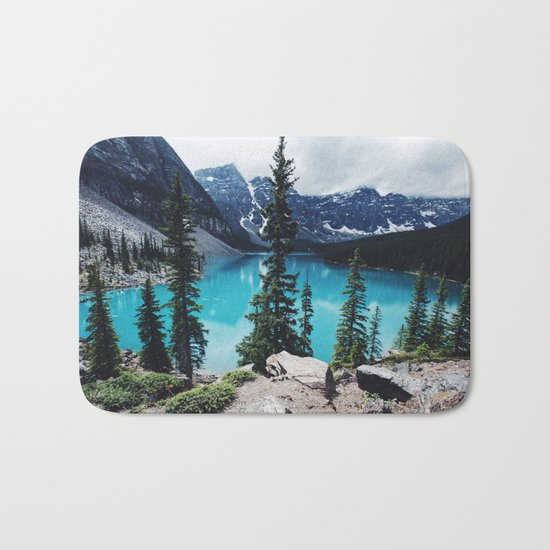 Lake Moraine Alberta Bath Mat