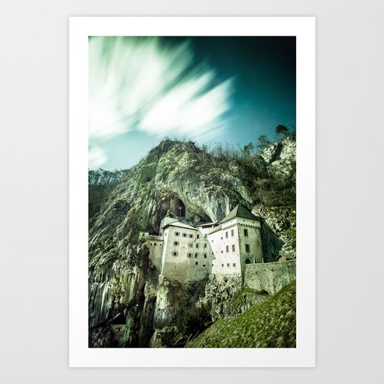 Majestic Predjama Castle Art Print