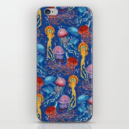Jellyfish Collection - blue iPhone Skin