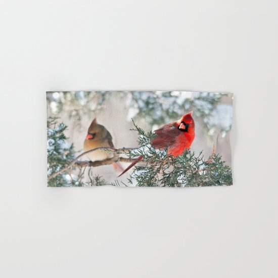 Remembering.... (Northern Cardinals) Hand & Bath Towel