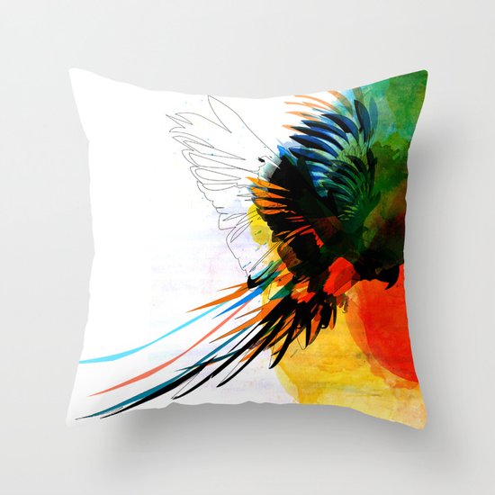 macaw Throw Pillow