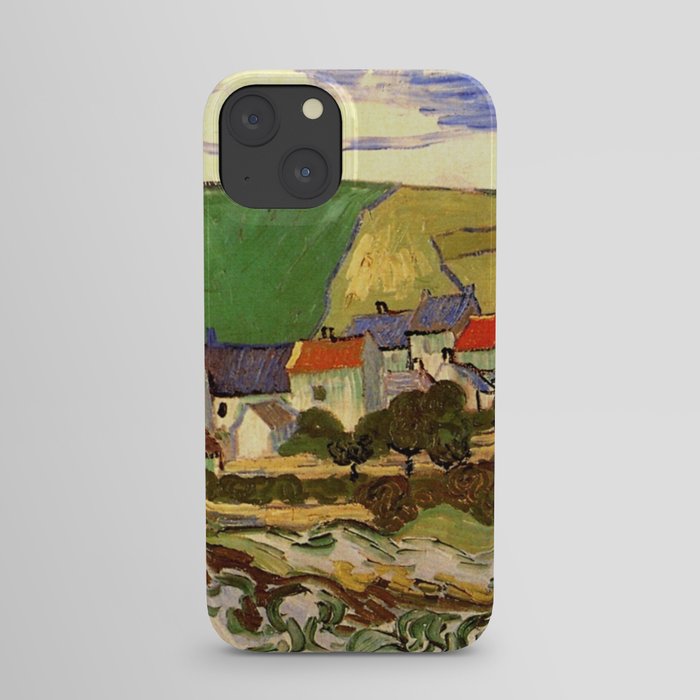 View of Auvers, Vincent van Gogh. iPhone Case