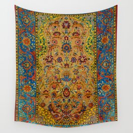 Hereke Vintage Persian Silk Rug Print Wall Tapestry