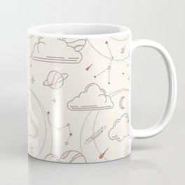 Galaxy Line Drawing Mug