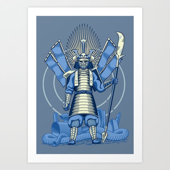 Samurai Nightmare Art Print