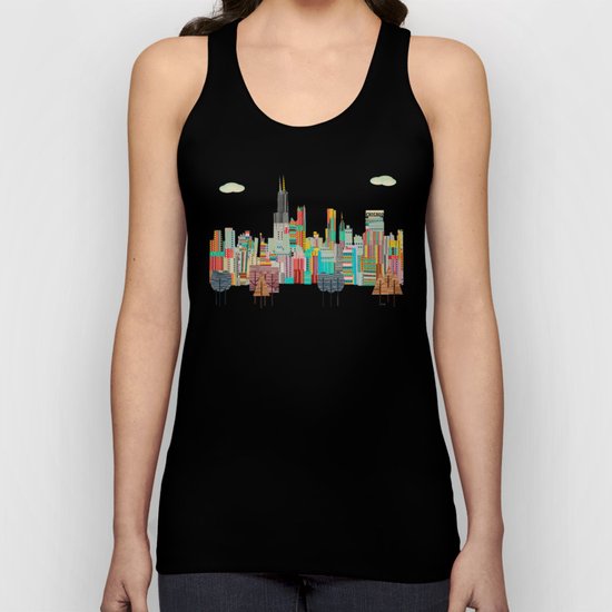 Chicago city (summer days) Unisex Tank Top