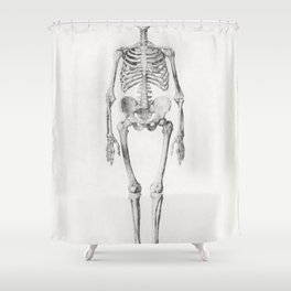 Human Skeleton, Anterior View Shower Curtain