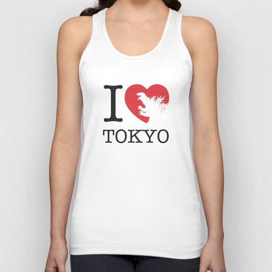 No029-1 My Godzilla 1954 minimal movie poster Unisex Tank Top