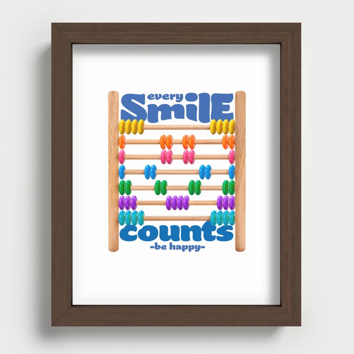 Every Smile Counts Recessed Framed Print