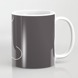 SOFT ISOMETRY I Coffee Mug | Isometri, Pattern, Abstract, Soft, Brown, Arch, Arches, Digital, Minimalist, Offwhite 