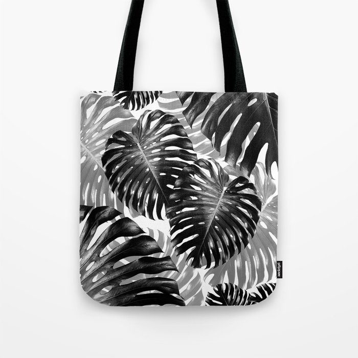 Tropical Monstera Jungle Leaves Pattern #3 #tropical #decor #art # ...