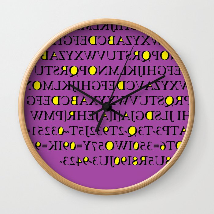 ALPHABER Wall Clock