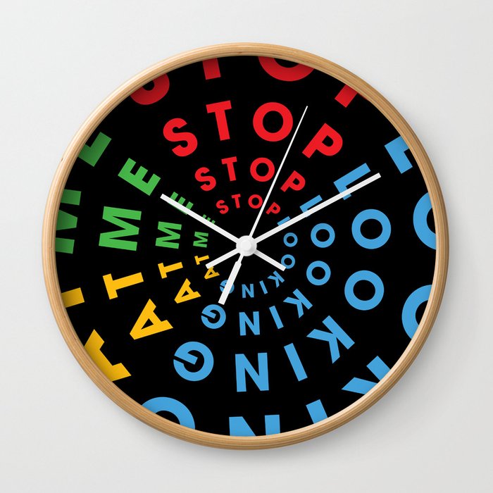 Stop Looking - Bold Wall Clock