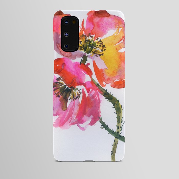 two poppies Android Case