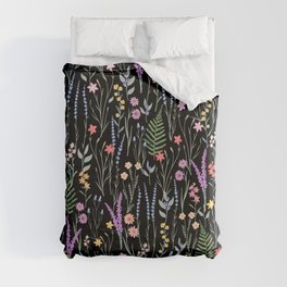 The meadows colorful floral pattern Duvet Cover