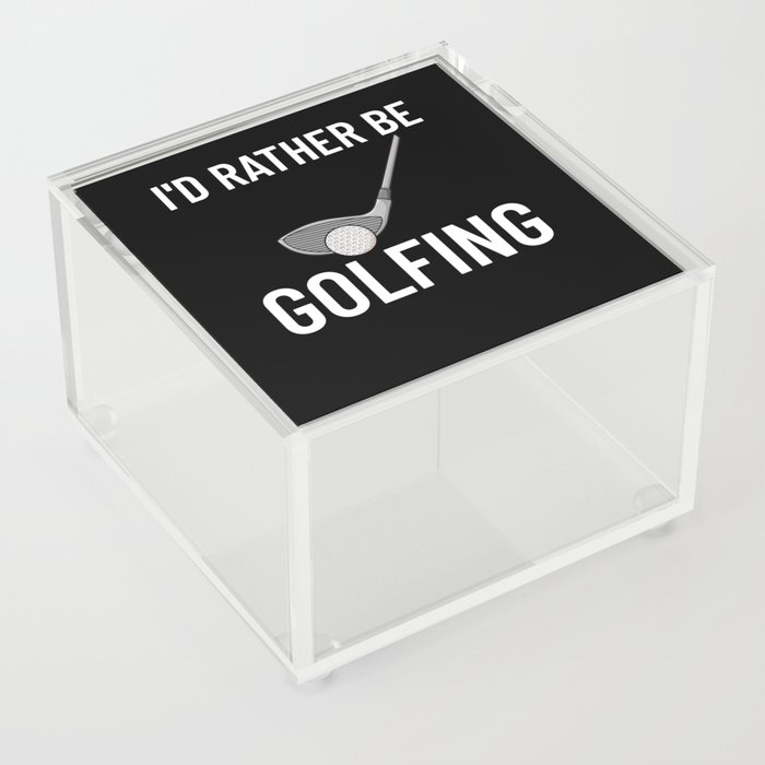 Golf Ball Golfing Player Golfer Training Beginner Acrylic Box