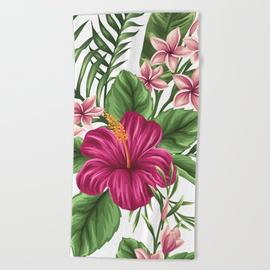FLORAL PATTERN 9 Beach Towel