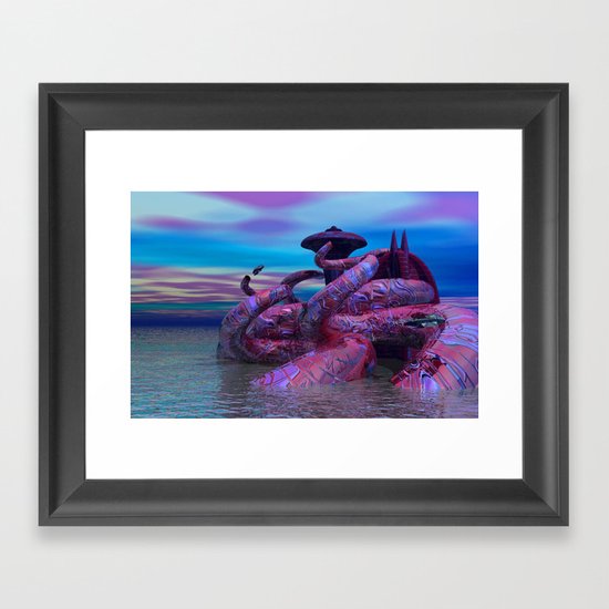 sea city Framed Art Print