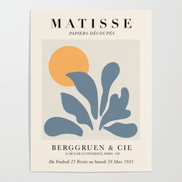 Exhibition poster Henri Matisse 1953. Poster