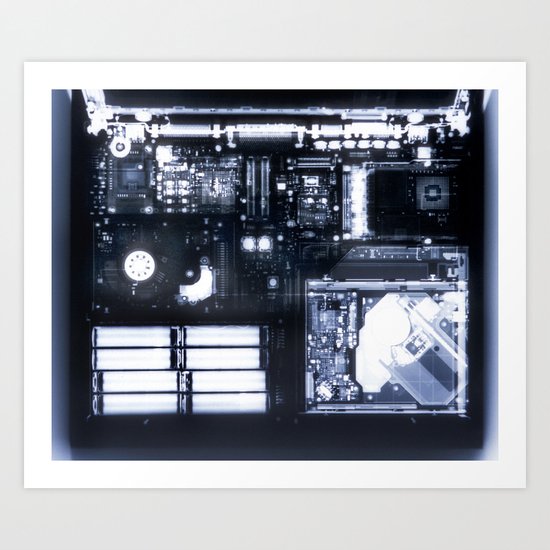 X Ray Of A Laptop Computer Electronics X Ray Art Print By Twilightproductions Society6