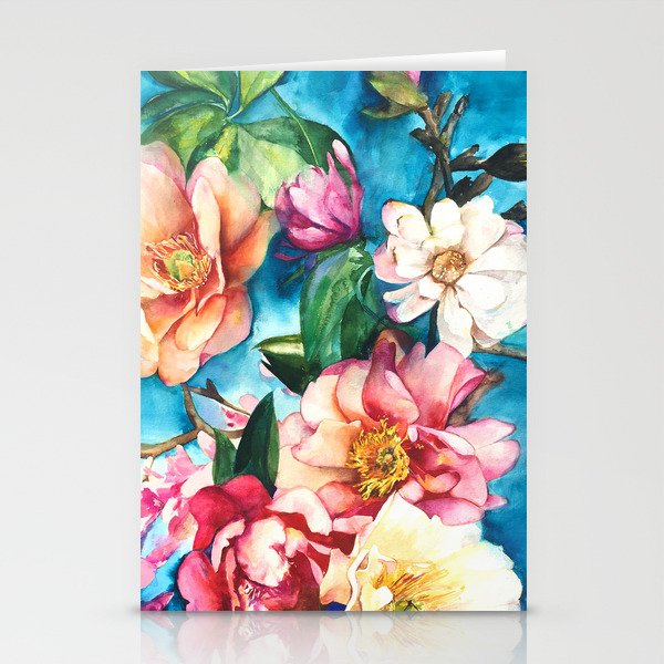 Tropical Floral I Stationery Cards