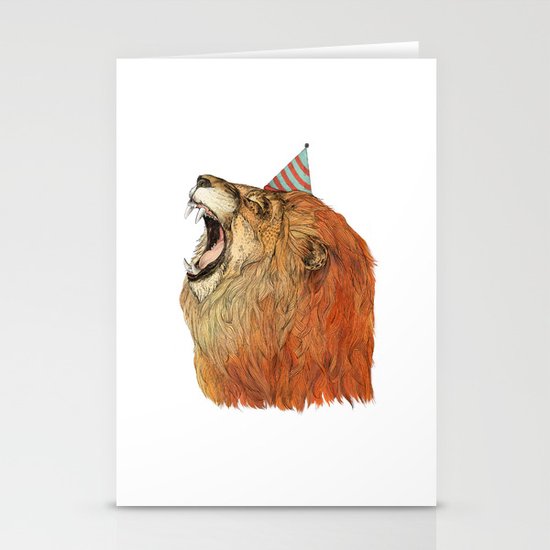 Birthday Lion Stationery Cards