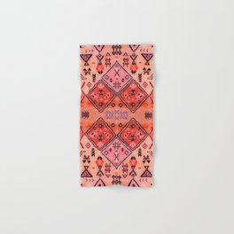 N52 Pink Orange Antique Oriental Traditional Moroccan Style Artwork Hand & Bath Towel