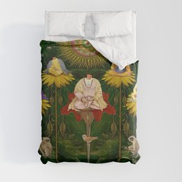 Sacred Gatherings Of The Human Myth Duvet Cover