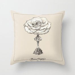 Blossoms of Civilizations Throw Pillow