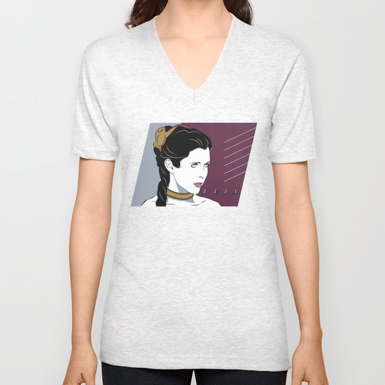 80s Princess Leia Slave Girl Unisex V-Neck