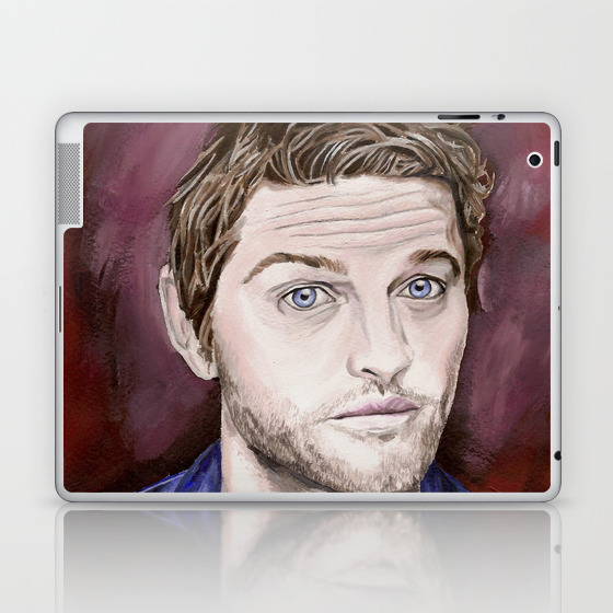 Misha Collins Acrylic Painting Laptop Ipad Skin By Abigail94