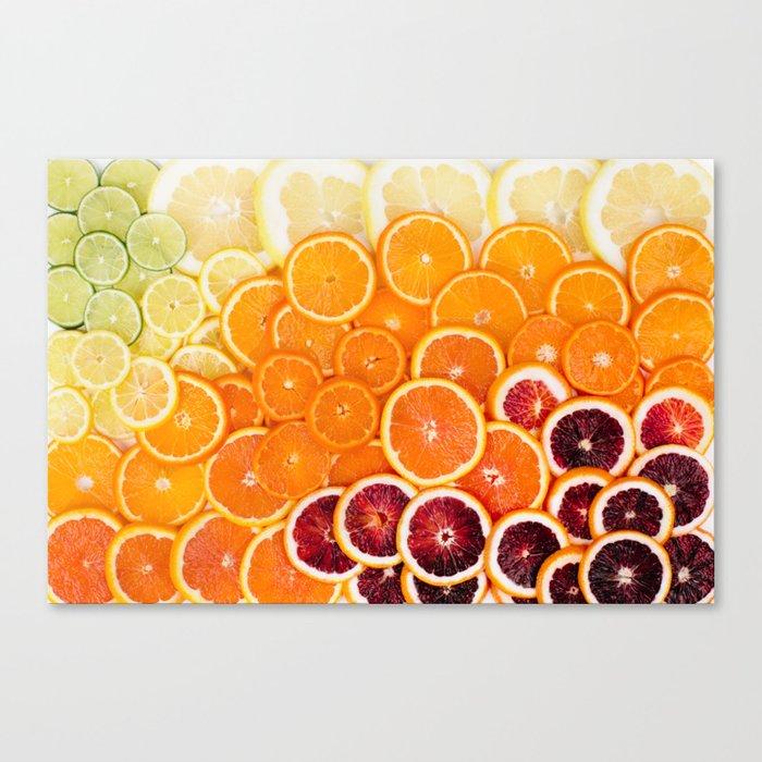 Ombre Citrus Canvas Print