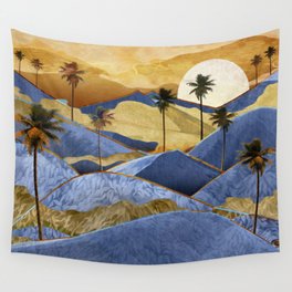 Desert Palm Trees at Dawn Wall Tapestry