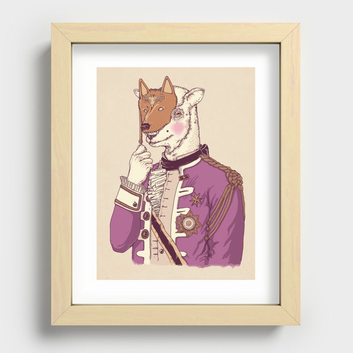 LAMB´S DISGUISE PARTY TEE Recessed Framed Print