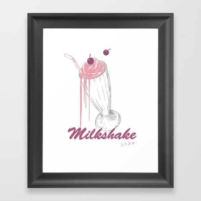 milkshake Framed Art Print