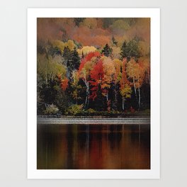 Reflections in Fall  Art Print