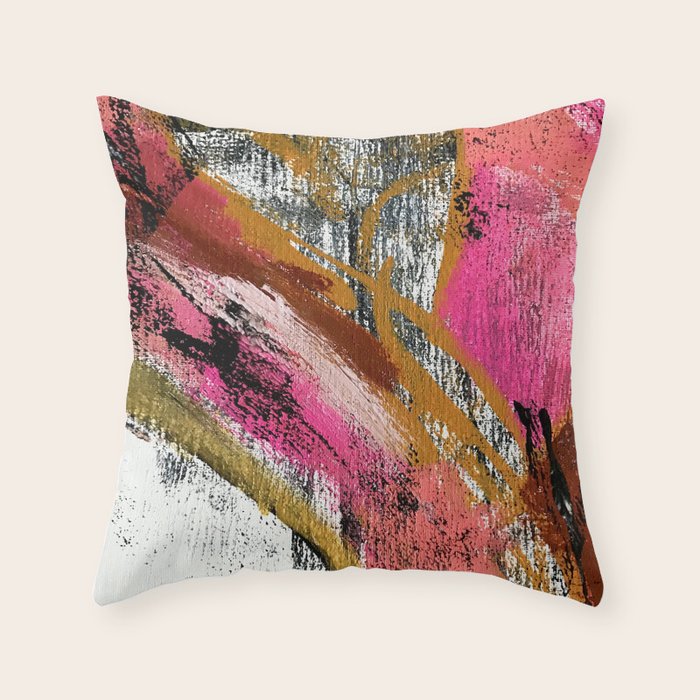 Motivation 3 A Colorful Vibrant Abstract Piece In Pink Red