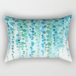 String of Pearls Watercolor Rectangular Pillow