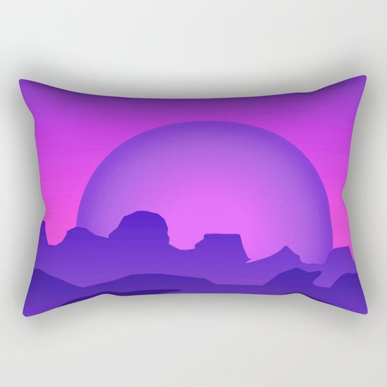 Night Landscape Rectangular Pillow