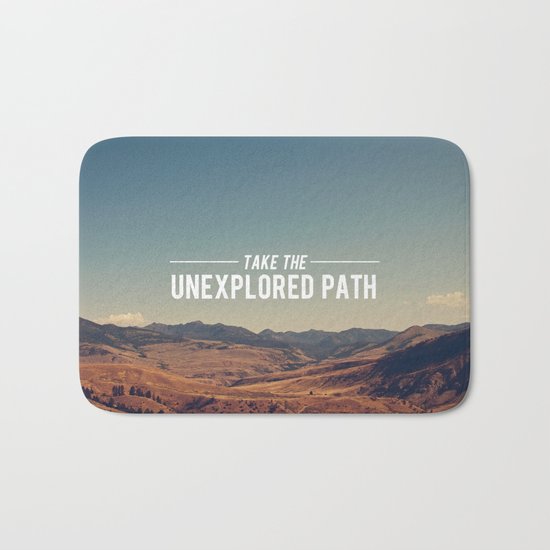 Take The Unexplored Path Bath Mat