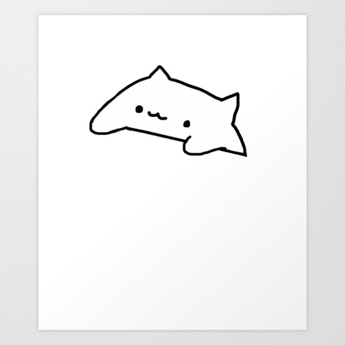 Bongo Cat Meme Art Print By Desteesigners Society6