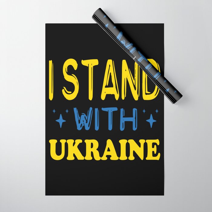 I Stand With Ukraine Wrapping Paper