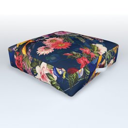 FLORAL AND BIRDS XII Outdoor Floor Cushion